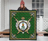 Don Tartan Crest Premium Quilt - Celtic Thistle Style