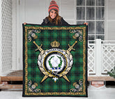 MacArthur Ancient Tartan Crest Premium Quilt - Celtic Thistle Style
