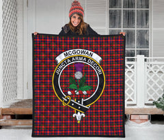 McGowan Family Tartan Crest Quilt