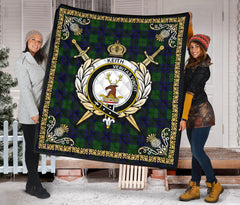 Keith Modern Tartan Crest Premium Quilt - Celtic Thistle Style