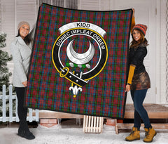 Kidd Family Tartan Crest Quilt
