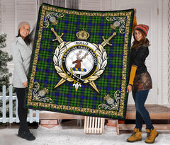 Rollo Modern Tartan Crest Premium Quilt - Celtic Thistle Style