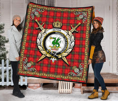Seton Modern Tartan Crest Premium Quilt - Celtic Thistle Style