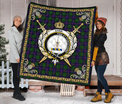 Shaw Modern Tartan Crest Premium Quilt - Celtic Thistle Style