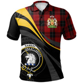 Ramsay Red Tartan Polo Shirt - Royal Coat Of Arms Style