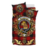 Rob Roy Macgregor Tartan Crest Bedding Set - Golden Thistle Style