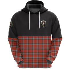 Robertson Weathered Clan Half Of Tartan Hoodie