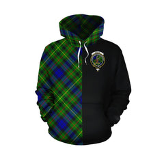 Rollo Modern Tartan Hoodie Half of Me - Cross Style