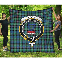 Rose Hunting Ancient Tartan Crest Quilt