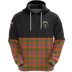 Ross Ancient Clan Half Of Tartan Hoodie