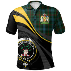 Ross Hunting 01 Tartan Polo Shirt - Royal Coat Of Arms Style