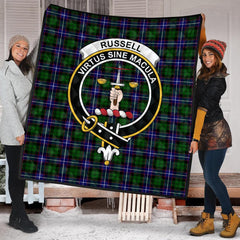 Russell Modern Tartan Crest Quilt