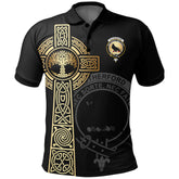 Rutherford Clan Unisex Polo Shirt - Celtic Tree Of Life