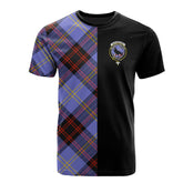 Rutherford Tartan T-Shirt Half of Me - Cross Style