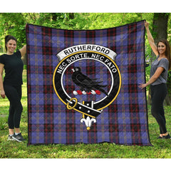 Rutherford Tartan Crest Quilt