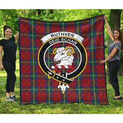 Ruthven V Tartan Crest Quilt