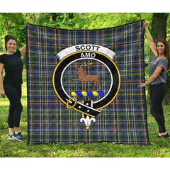 Scott Green Modern Tartan Crest Quilt