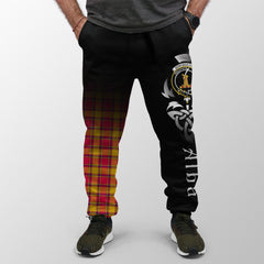 Scrymgeour Tartan Crest Jogger Sweatpants - Alba Celtic Style