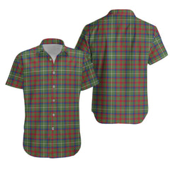 Shaw Green Modern Tartan Hawaiian Shirt