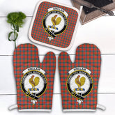 Sinclair Ancient Tartan Crest Oven Mitt And Pot Holder (2 Oven Mitts + 1 Pot Holder)