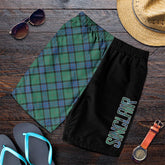 Sinclair Hunting Ancient Tartan Crest Men's Short - Cross Style