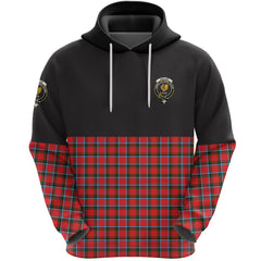 Sinclair Modern Clan Half Of Tartan Hoodie