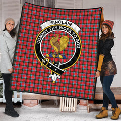 Sinclair Modern Tartan Crest Quilt