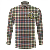 Stewart Dress Ancient Tartan Long Sleeve Button Shirt