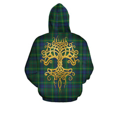 Stewart Hunting Modern Tartan Hoodie - Tree Of Life