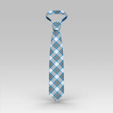 Stewart Muted Blue Tartan Classic Tie