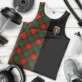 Stewart Atholl Modern Tartan Crest Men's Tank Top - Cross Style