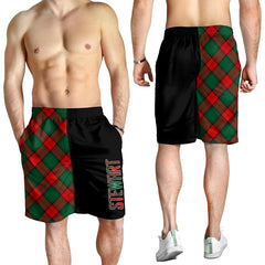 Stewart Atholl Modern Tartan Crest Men's Short - Cross Style