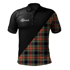 Stewart Black Clan - Military Polo Shirt