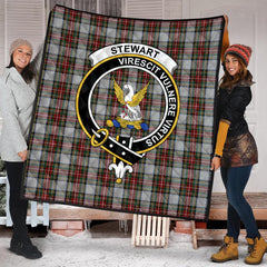 Stewart Dress Tartan Crest Quilt