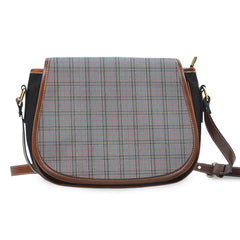 Stewart Grey Tartan Saddle Handbags