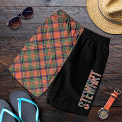Stewart Royal Ancient Tartan Crest Men's Short - Cross Style