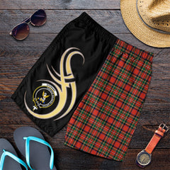 Stewart Royal Modern Tartan Crest Men's Short PM8