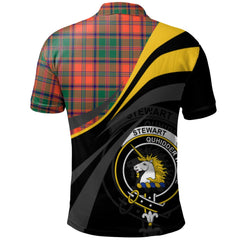 Stewart of Appin Ancient Tartan Polo Shirt - Royal Coat Of Arms Style