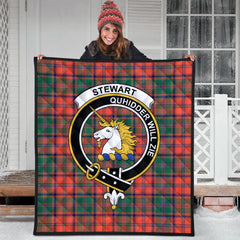 Stewart of Appin Ancient Tartan Crest Quilt