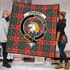 Stewart of Appin Ancient Tartan Crest Quilt
