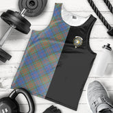 Stewart of Appin Hunting Ancient Tartan Crest Men's Tank Top - Cross Style