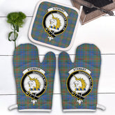 Stewart Of Appin Hunting Ancient Tartan Crest Oven Mitt And Pot Holder (2 Oven Mitts + 1 Pot Holder)