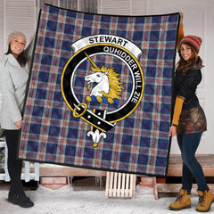 Stewart of Appin Hunting Dress Tartan Crest Quilt