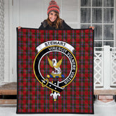 Stewart of Fingask Tartan Crest Quilt