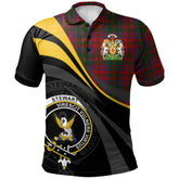 Stewart of Urrard Tartan Polo Shirt - Royal Coat Of Arms Style