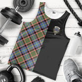Stirling Bannockburn Tartan Crest Men's Tank Top - Cross Style