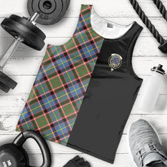 Stirling Bannockburn Tartan Crest Men's Tank Top - Cross Style