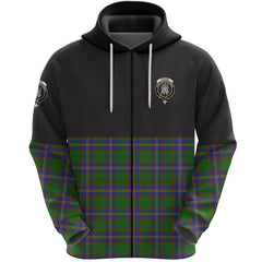 Strange of Balkaskie Clan Half Of Tartan Zipper Hoodie
