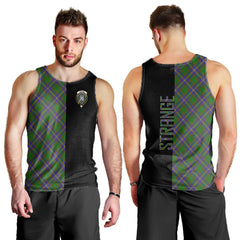 Strange of Balkaskie Tartan Crest Men's Tank Top - Cross Style