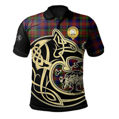 Tennant Tartan Polo Shirt Viking Wolf